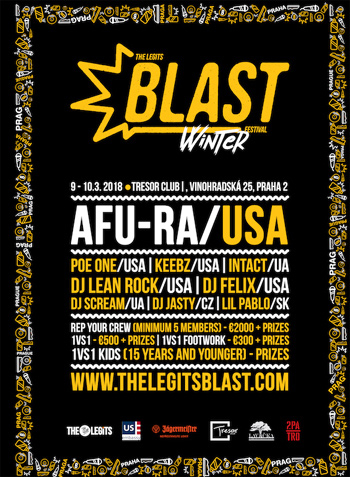 Zimní edice festivalu The Legits Blast ovládne Prahu začátkem března