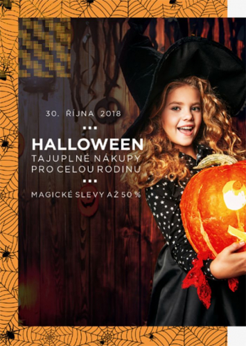 Halloween ve Fashion Arena Prague Outlet láká děti i dospělé