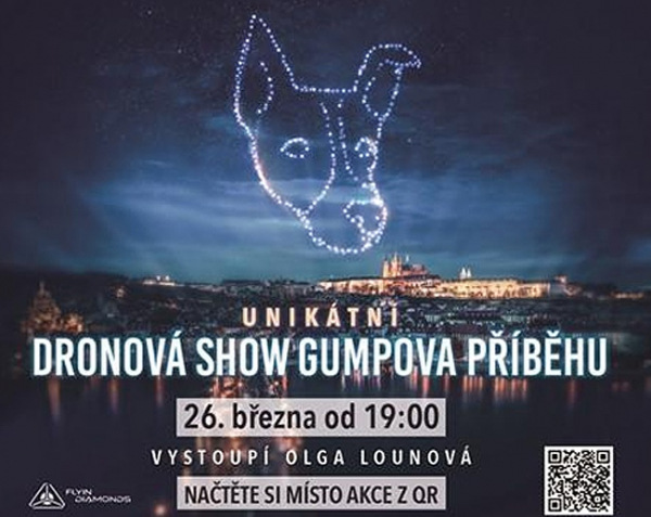 V úterý 26. března se v Praze nad Vltavou uskuteční dronová show