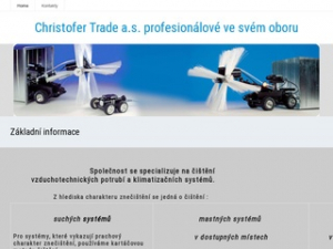 Christofer Trade a.s. - čištění vzduchotechnických potrubí a klimatizačních systémů
