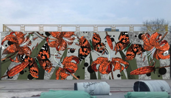 Stanici metra Opatov ozdobí velkoformátová malba s názvem Flora a fauna 