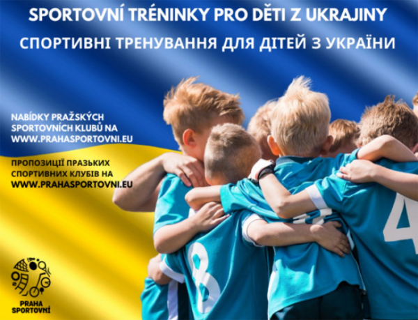 Pražské sportovní kluby připravily tréninky pro děti z Ukrajiny