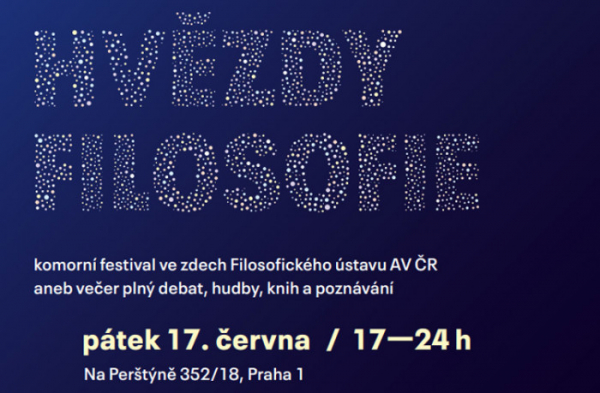 Filosofický ústav AV ČR bude v pátek 17. června hostit festival Hvězdy filosofie