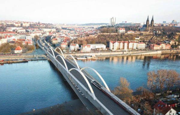 V Praze na Letné dnes proběhne prezentace vítězného návrhu mostu pod Vyšehradem