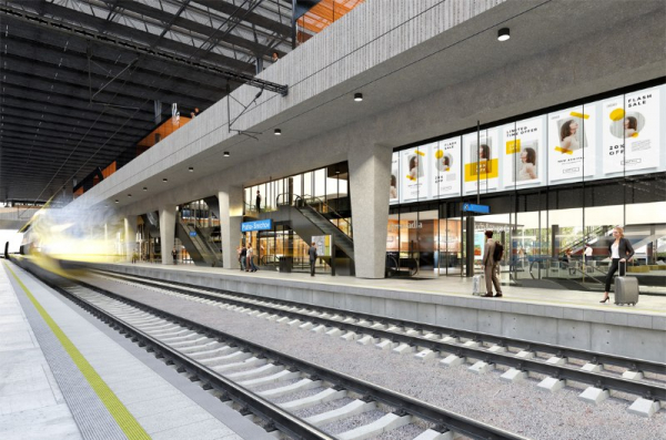 Začala přestavba vytíženého nádraží Praha-Smíchov za 5,1 miliardy korun